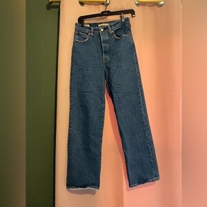 Levi ribcage high rise jeans